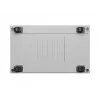LANBERG Armario de pie 19 pulgadas 42U 600x1000 mm Gris, puerta de cristal templado, pantalla LCD, Flat Pack