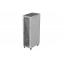 LANBERG Armario de pie 19 pulgadas 42U 600x1000 mm Gris, puerta de cristal templado, pantalla LCD, Flat Pack