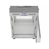 Lanberg Armario de pie 19 pulgadas 15U 600x800 Gris con puerta perforada y LCD (Flat Pack)