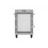 Lanberg Armario de pie 19 pulgadas 15U 600x800 Gris con puerta perforada y LCD (Flat Pack)