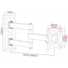 ART AR-57A Soporte de pared fijo para TV LED/LCD 17-42 pulgadas Negro