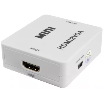 PULSAR Convertidor HDMI a VGA con audio - Negro
