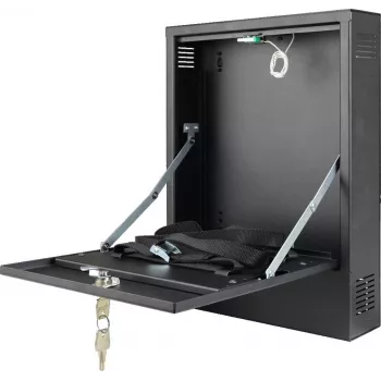 Pulsar AWO528 carcasa para DVR, acero, negro, montaje en pared