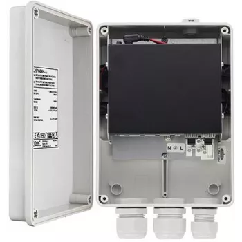 PULSAR SFG64H switch PoE no gestionado de 6 puertos, 4x PoE 10/100Mbps, 2x uplink, 60W, IP56, montaje en pared
