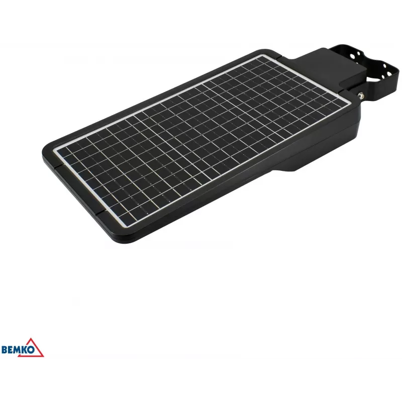 BEMKO SOLGER farola LED solar 40W 6000LM 3000/4000/6000K IP65 negra con sensor PIR