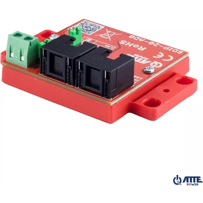 ATTE SDIP-20-AD0 Adaptador reductor PoE 20W 12V carril DIN