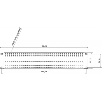 ATTE ADD-RACK2U1 Adaptador de montaje en rack 2U 19
