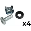 ATTE ADD-RACK2U2 Adaptador de montaje empotrado 2U rack 19