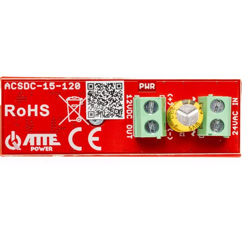 ATTE Convertidor reductor AC-DC 24VAC/12VDC 15A 120W ACSDC-15-120