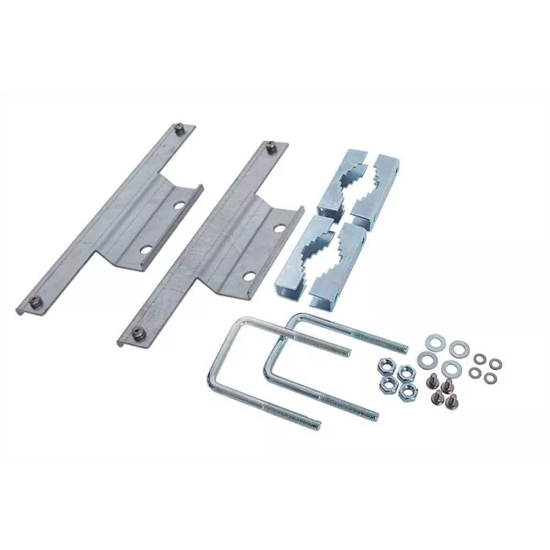 ATTE ADD-PMAALUXLM Soporte de montaje en mástil para carcasa ABOX-ALUXL, aluminio, plata/gris