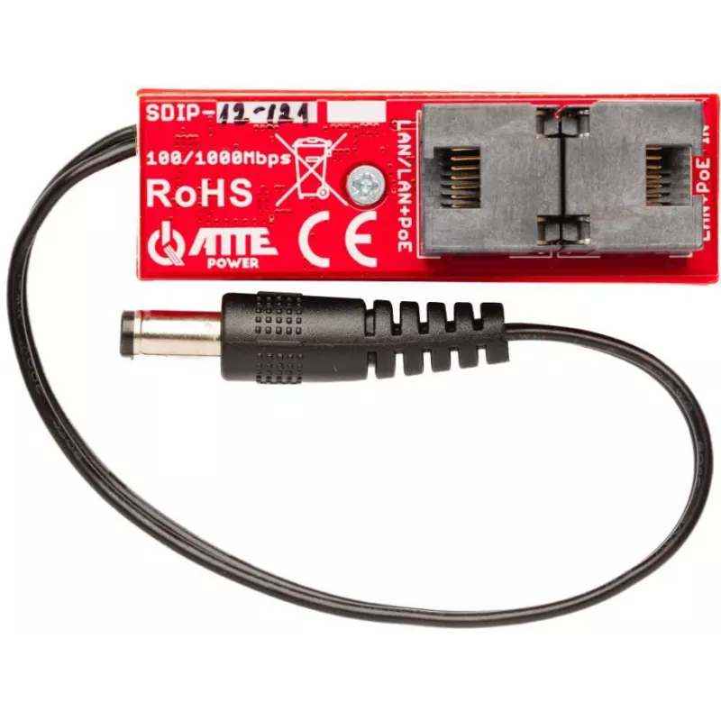 ATTE SDIP-12-121 Adaptador PoE+ 30W Gigabit