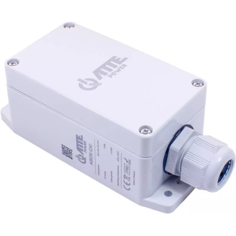 ATTE ABOX-CA1 Caja de conexiones para exterior IP68 IK08 ABS gris claro 120x120x58mm