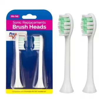 Set de recambios de cepillos Promedix PR-745 W Blanco (pack de 4)