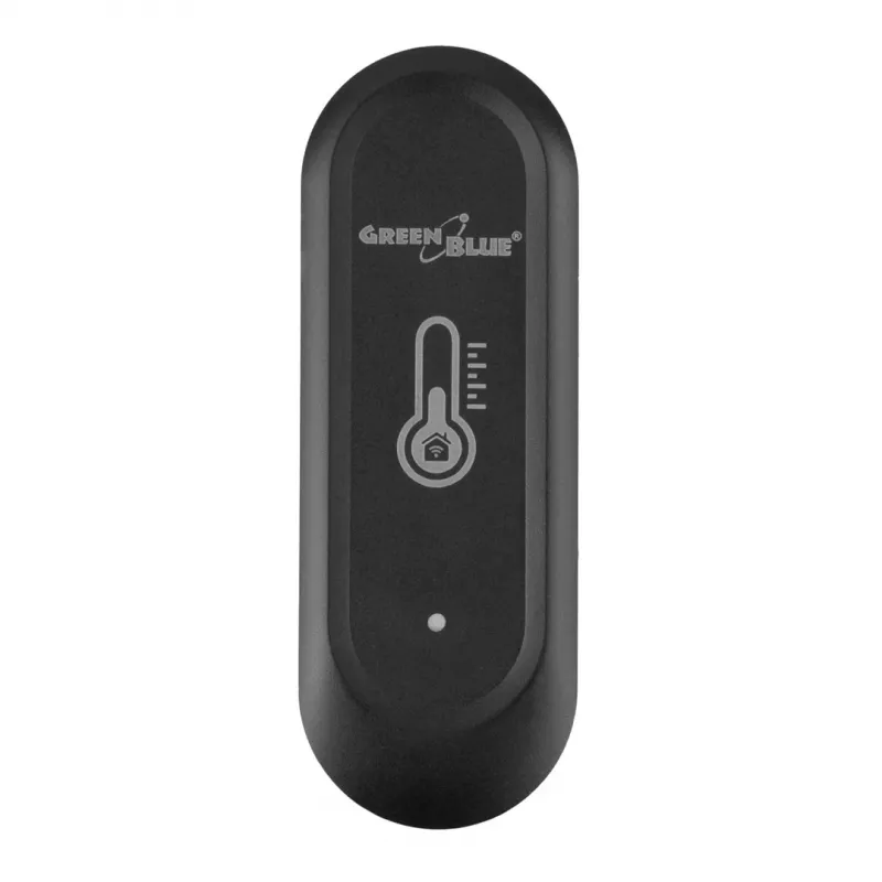 GRB GREENBLUE GB741 Sensor de temperatura y humedad WiFi para exterior, Android/iOS, 3,0 V DC, 2xAAA, IP65