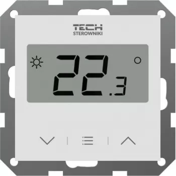 Tech Sterowniki F-12B termostato ambiente cableado blanco