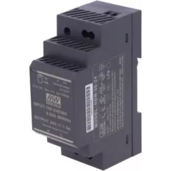 Tech Sterowniki ZS-24/30 fuente de alimentación para carril DIN 24V DC 30W negra