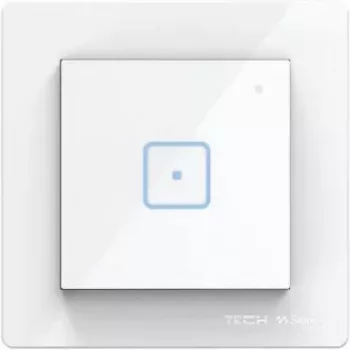 Tech Sterowniki FS-01m interruptor de luz unipolar cableado, blanco