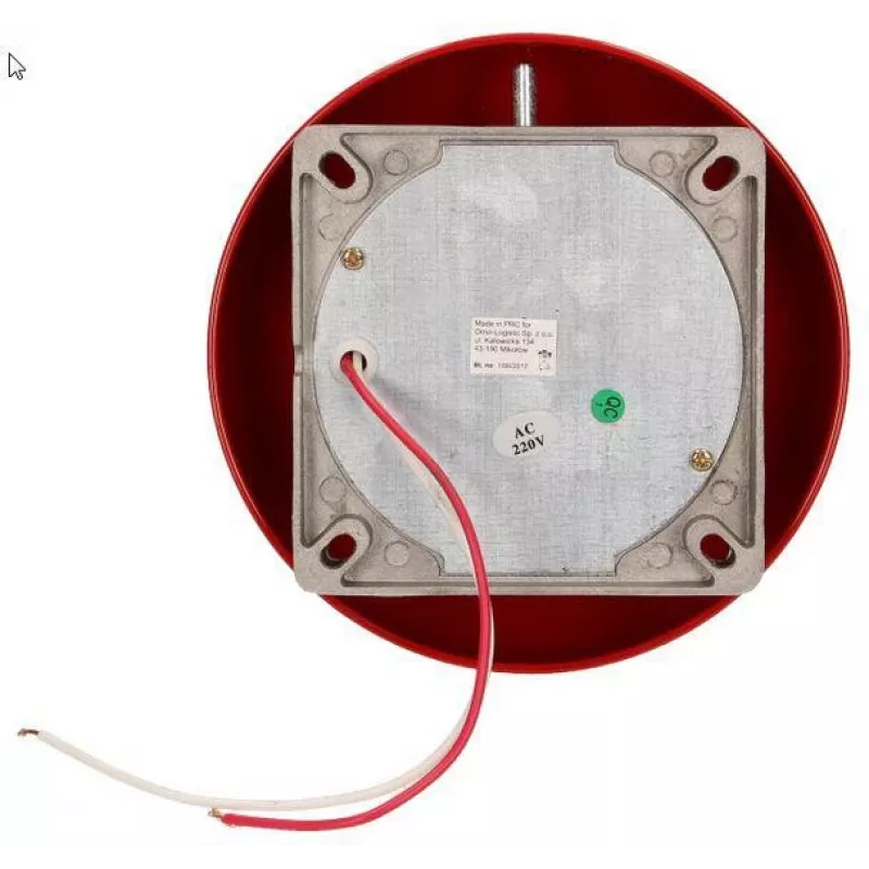 ORNO OR-DP-ML-131 timbre escolar 230V AC 85dB rojo acero