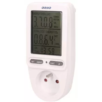 ORNO OR-WAT-435 vatímetro medidor de energía con pantalla
