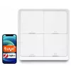 LUXURY-GOODS SC04 ZigBee TUYA interruptor de escenas inteligente – 4 botones, 12 escenas, blanco