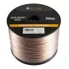Cable de altavoz Libox 2x2,50 mm² LB0009-50 cable de audio 50 m transparente
