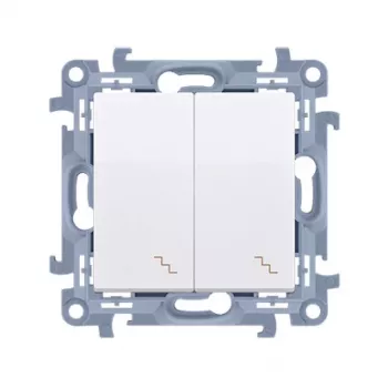 KONTAKT SIMON 10 módulo interruptor universal blanco 2x bornes de tornillo 10AX 250V