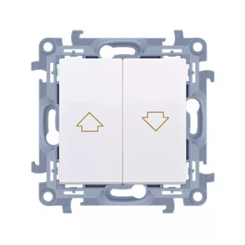 KONTAKT SIMON 10 módulo pulsador de control de persiana blanco flecha bornes de tornillo 10A 250V