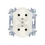 KONTAKT SIMON 10 módulo toma de corriente blanca 2x tipo F con protección infantil bornes de tornillo 16A 250V