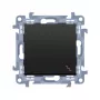 Kontakt Simon 10 Mecanismo interruptor universal 1 módulo negro mate 10AX 250V autoajustable