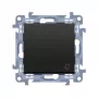 KONTAKT SIMON 10 Módulo negro mate Pulsador de timbre autoajustable 10AX 250V