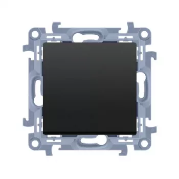 KONTAKT SIMON 10 Interruptor universal 10AX 250V bornes de conexión rápida negro mate 1 módulo