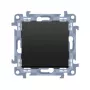 KONTAKT SIMON 10 Interruptor universal 10AX 250V bornes de conexión rápida negro mate 1 módulo