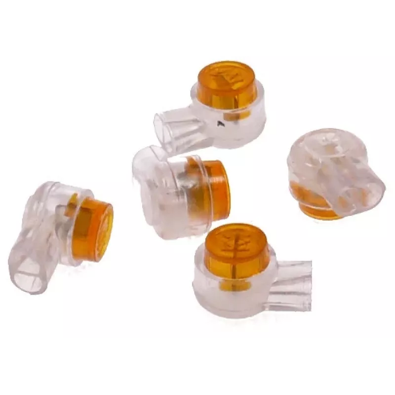 DELTA UY2-4CI/100 Conectores de desplazamiento de aislamiento (IDC) 2 hilos pack de 100 amarillos
