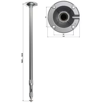 DELTA soporte de techo telescópico para cámara BR-150X300