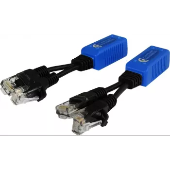 Pulsar P-POE2 splitter PoE pasivo 2x conector macho RJ45 a 1x conector hembra RJ45