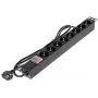 DELTA PD-8/RACK-N unidad de distribución de corriente (PDU) de 8 tomas 1U para rack de 19 inch - 230V 16A 3680W Schuko