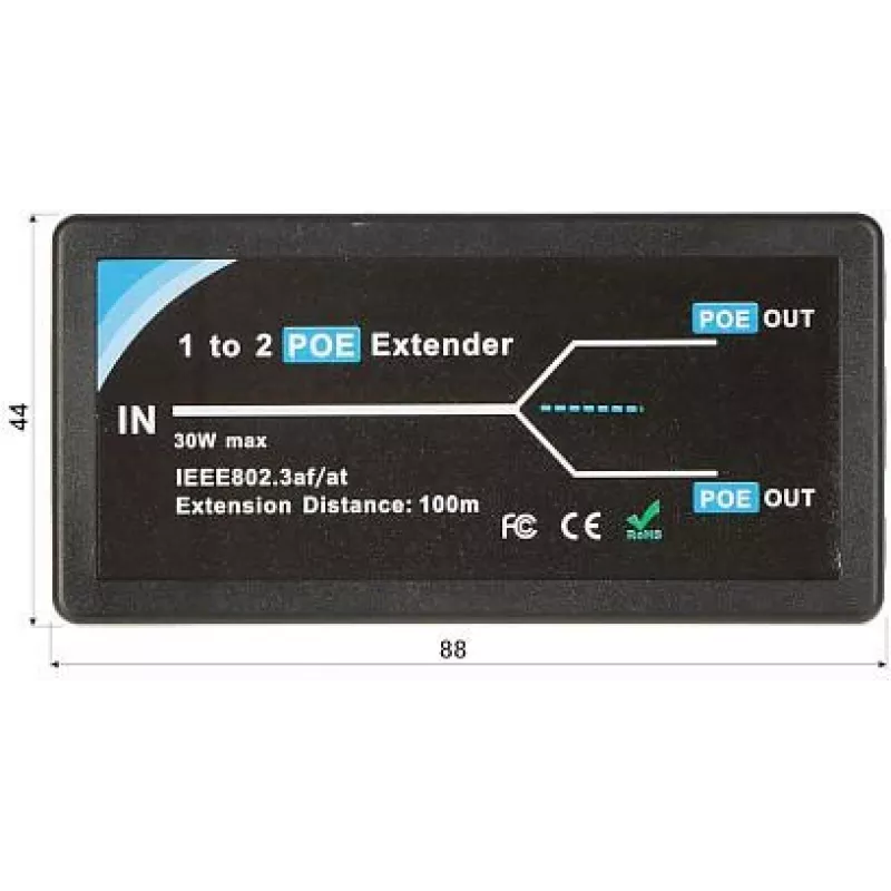 DELTA PoE Extender PFT1320 3 puertos