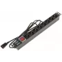 DELTA PD-8/R-IEC regleta de 8 tomas con protección contra sobretensiones 230V 10A negro