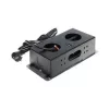 DELTA FPS-3S/CABLE regleta de mueble con 3 tomas, cable de 1,5 m, negro