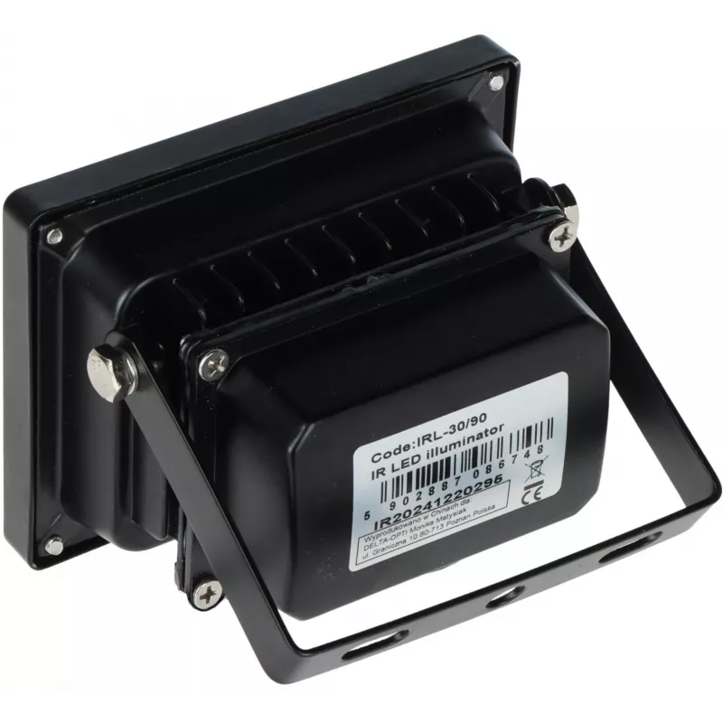 DELTA emisor IR de exterior IRL-30/90 30m 90° 850nm 12V DC IP66 negro