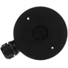 DELTA STG-1280ZJ-DM46(BLACK) caja de conexiones / soporte para cámara, negro, aleación de aluminio