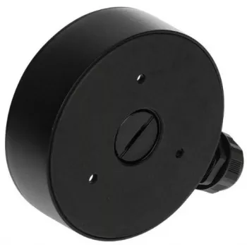 DELTA STG-1280ZJ-DM8(SCHWARZ) caja de conexiones para cámaras domo, negro, aleación de aluminio