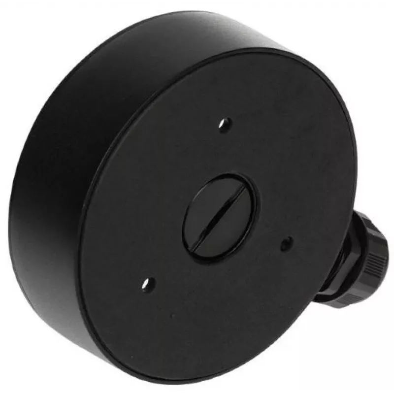 DELTA STG-1280ZJ-DM8(SCHWARZ) caja de conexiones para cámaras domo, negro, aleación de aluminio