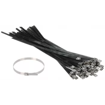 DELTA Montage SSCT-400X10 brida de acero inoxidable 400mm x 10mm pack de 100