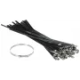 DELTA Montage SSCT-400X10 brida de acero inoxidable 400mm x 10mm pack de 100