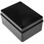 Caja de derivación hermética 150x110x70mm IP65 libre de halógenos negra PAWBOL S-B316C