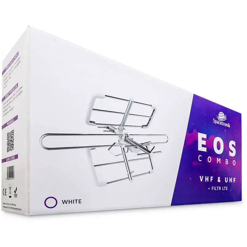 Spacetronik EOS Combo White antena pasiva DVB-T/T2