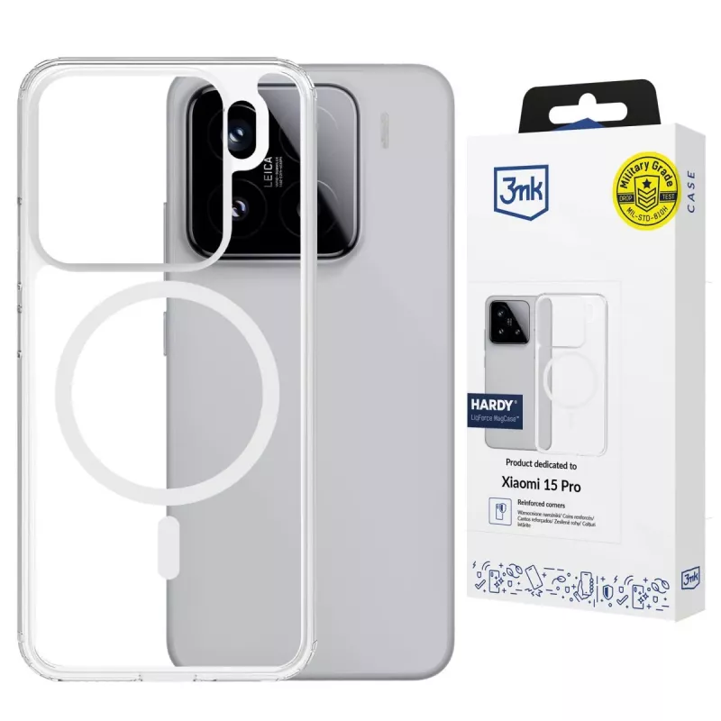3MK PROTECTION Xiaomi 15 Pro - 3mk Hardy LiqForce MagCase funda trasera negra