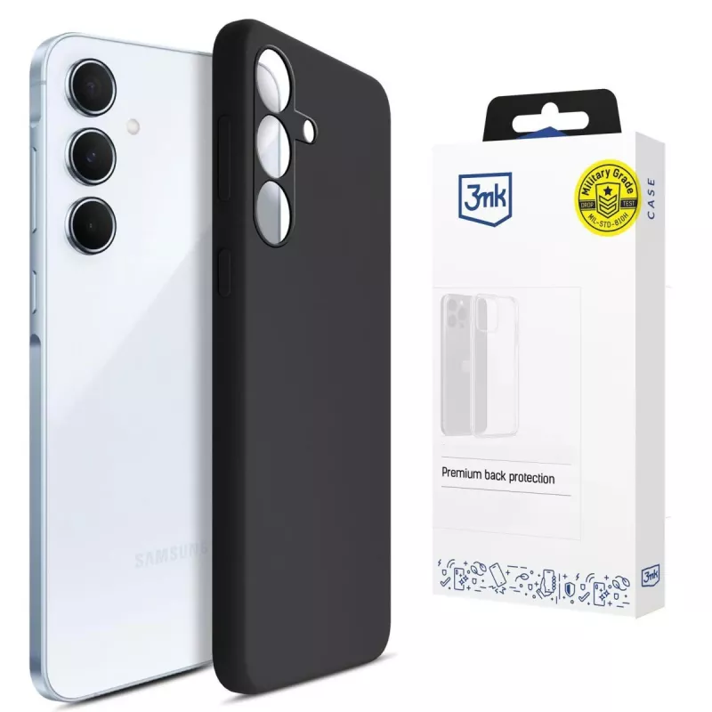 3MK PROTECTION Samsung Galaxy A55 5G - 3mk Hardy Mellow Case negro
