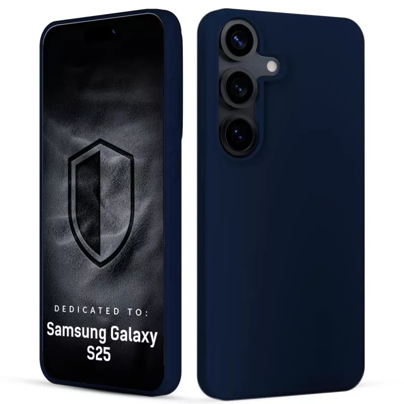 3MK PROTECTION Samsung Galaxy S25 - 3mk Hardy Mellow Case azul oscuro